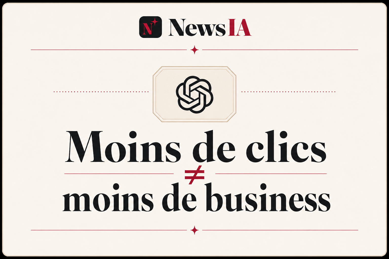 Moins de clics ne signifie pas moins de business : tout dépend de ce que vous mesurez